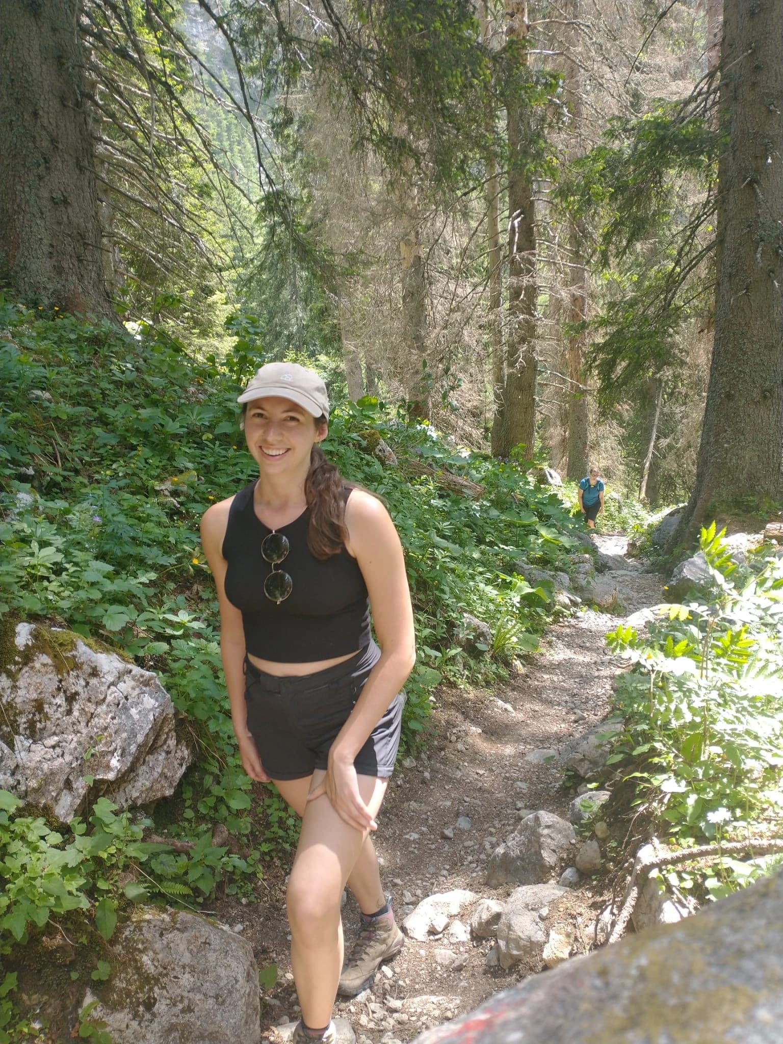 Lindsey on a hiking trail